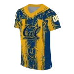 customized california golden bears rugged stripes blue jersey best selling