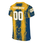 customized california golden bears rugged stripes blue jersey best selling