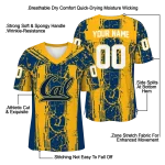 customized california golden bears rugged stripes blue jersey best selling