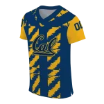 customized california golden bears stripe block blue jersey best selling