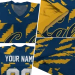 customized california golden bears stripe block blue jersey best selling