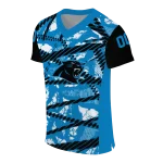 customized carolina panthers camo shatter blue jersey best selling