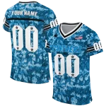 customized carolina panthers camouflage abstract blue jersey best selling