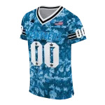 customized carolina panthers camouflage abstract blue jersey best selling