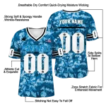 customized carolina panthers camouflage abstract blue jersey best selling