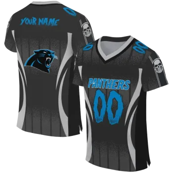 customized carolina panthers dynamic dots black jersey best selling