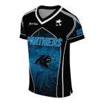 customized carolina panthers halftone slant blue black jersey best selling