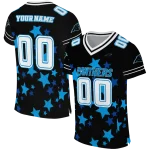 customized carolina panthers star cluster black jersey best selling