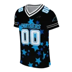 customized carolina panthers star cluster black jersey best selling