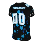 customized carolina panthers star cluster black jersey best selling