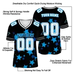 customized carolina panthers star cluster black jersey best selling