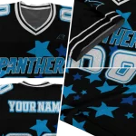 customized carolina panthers star cluster black jersey best selling