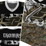 customized central michigan chippewas antler skull camouflage hunting jersey best selling