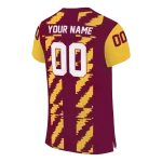 customized central michigan chippewas stripe block maroon jersey best selling