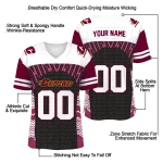 customized central michigan chippewas tire arrows maroon black white jersey best selling