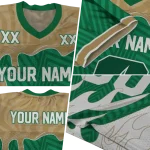 customized charlotte 49ers dripping flames green white jersey best selling