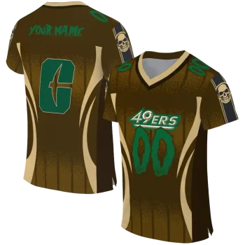 customized charlotte 49ers dynamic dots gold jersey best selling