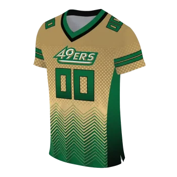 customized charlotte 49ers halftone sweep gold black jersey fashion forward