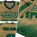 customized charlotte 49ers halftone sweep gold black jersey best selling