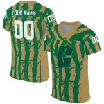 customized charlotte 49ers stripe splatter green jersey best selling