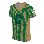 customized charlotte 49ers stripe splatter green jersey best selling
