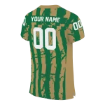 customized charlotte 49ers stripe splatter green jersey best selling