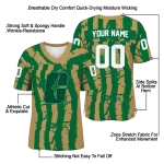 customized charlotte 49ers stripe splatter green jersey best selling