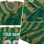 customized charlotte 49ers stripe splatter green jersey best selling