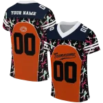 customized chicago bears brushstroke xs orange black jersey best selling
