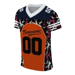 customized chicago bears brushstroke xs orange black jersey best selling