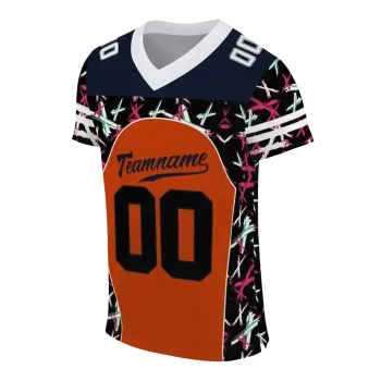 customized chicago bears brushstroke xs orange black jersey fashion forward