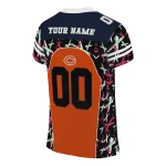 customized chicago bears brushstroke xs orange black jersey best selling
