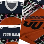 customized chicago bears brushstroke xs orange black jersey best selling