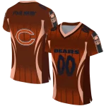 customized chicago bears dynamic dots orange jersey best selling