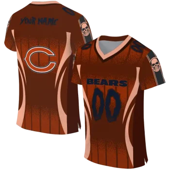 customized chicago bears dynamic dots orange jersey best selling
