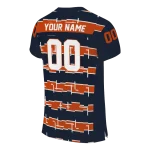 customized chicago bears layered grids blue jersey best selling