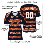 customized chicago bears layered grids blue jersey best selling