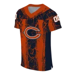 customized chicago bears rugged stripes blue jersey best selling