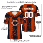 customized chicago bears rugged stripes blue jersey best selling