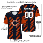 customized chicago bears stripe block blue jersey best selling
