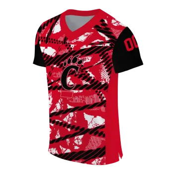 customized cincinnati bearcats camo shatter red jersey fashion forward