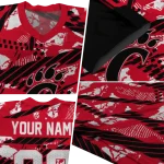 customized cincinnati bearcats camo shatter red jersey best selling