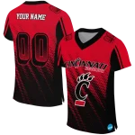 customized cincinnati bearcats halftone flow red black jersey best selling