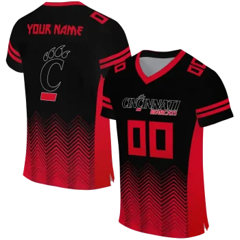 customized cincinnati bearcats halftone sweep black jersey best selling