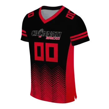 customized cincinnati bearcats halftone sweep black jersey fashion forward