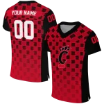 customized cincinnati bearcats stacked rectangle red jersey best selling