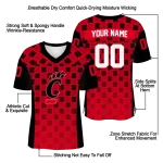customized cincinnati bearcats stacked rectangle red jersey best selling