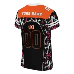 customized cincinnati bengals brushstroke xs black jersey best selling