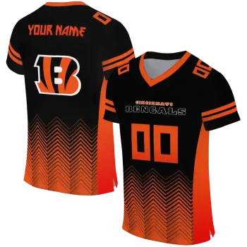 customized cincinnati bengals halftone sweep black jersey best selling