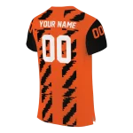 customized cincinnati bengals stripe block orange jersey best selling